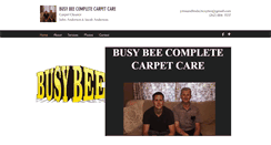 Desktop Screenshot of busybeecarpetcleaning.com