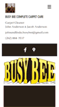 Mobile Screenshot of busybeecarpetcleaning.com